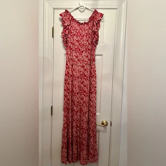 NATURAL LIFE Havana Nights Floral Gauze Tiered Maxi Dress - Picture 3 of 7